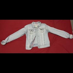 Washed Vintage Hollister Jean Denim Jacket Medium